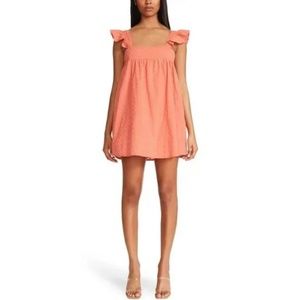 BB Dakota by Steve Madden On The Square Mini Dress in Orange Nectar